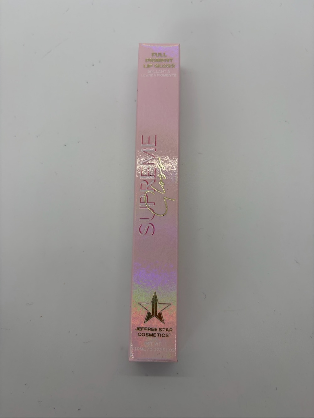 NIB Jeffree Star Cosmetics Supreme Gloss Full Pigment Lip Gloss Pink Packaging
